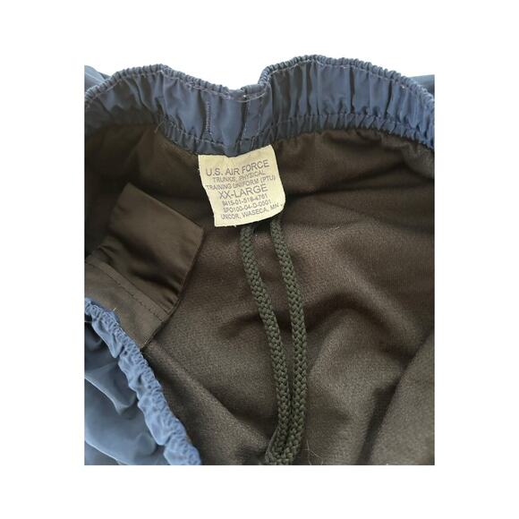 US Air Force Training Shorts XXL Unisex Adult Navy Blue Pocket Workout Athletic - Picture 3 of 5